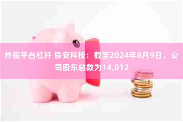 炒股平台杠杆 辰安科技：截至2024年8月9日，公司股东总数为14,012