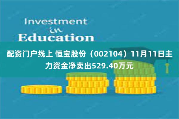 配资门户线上 恒宝股份（002104）11月11日主力资金净卖出529.40万元