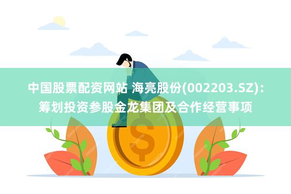 中国股票配资网站 海亮股份(002203.SZ)：筹划投资参股金龙集团及合作经营事项