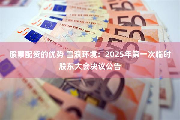 股票配资的优势 雪浪环境：2025年第一次临时股东大会决议公告